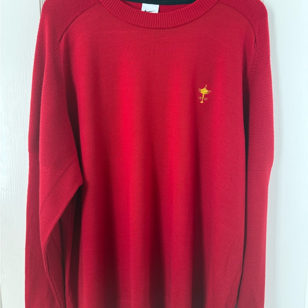 Nike Tiger Woods Red Crewneck Sweater